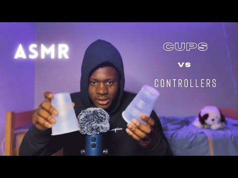 ASMR Fast And Aggressive Tapping Triggers (Cups Vs Controllers Sounds)