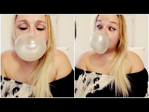 ASMR | Chill w/ me | Crackling Bubble Gum Chewing | Bubble Pops and Cracking