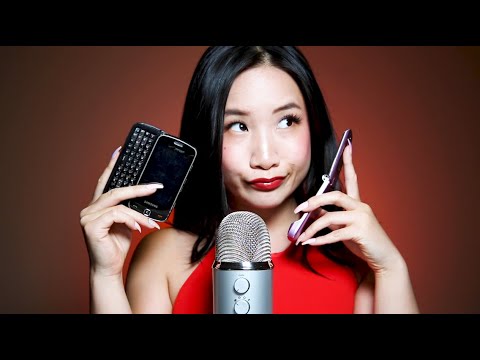 ASMR Tapping and Scratching | Old Cell Phones | Tapping Tingles