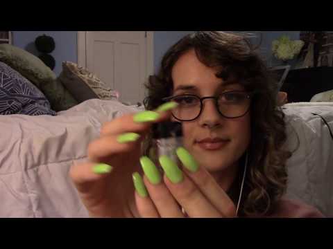 ASMR Makeup Roleplay and HAND MOTIONS Before Bed