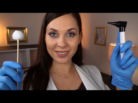 ASMR Ear cleaning roleplay & Ear exam and hearing test