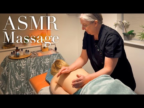 ASMR back massage (Unintentional ASMR, Real person ASMR) Holistic Treatment