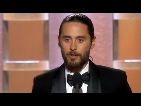 Golden Globe Awards Acceptance Speech Jared Leto Talks Jokes & More Fun