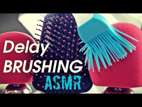 ASMR Delay Microphones Brushing and Scratching