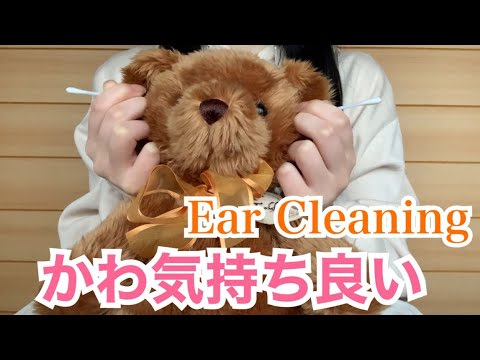 ASMR Ear Cleaning あなたはクマです🐻 You’re a bear🐻 クマの耳掃除！No Talking