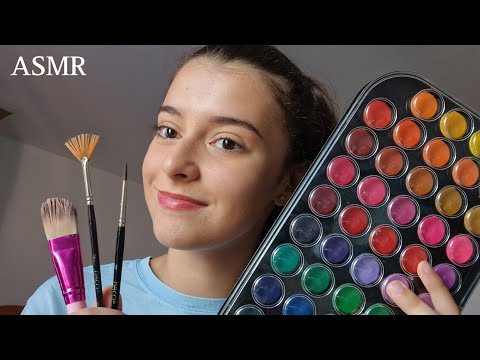 ASMR Painting your face-ROLEPLAY(Personal Attention,Soft Spoken,Relaxing)