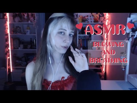 ASMR 💖 Blowing and Breathing into the mic
