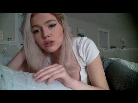 ASMR GF SCRATCHING AND RAKING , HAND MOVEMENTS, WHISPERS , COMFORTING YOU BEFORE BED