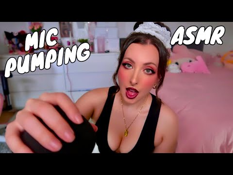 ASMR MIC PUMPING, RUBBING, SCRATCHING | fast and slow microphone pumping and rubbing 💦