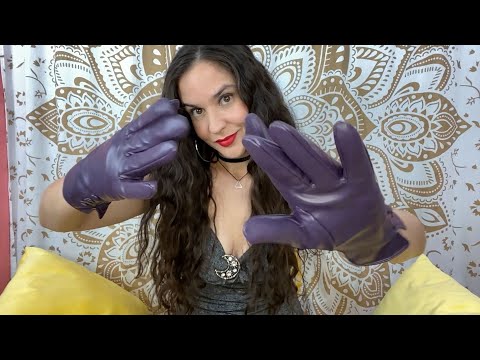 ASMR Mistress Helps You Relax with Leather and Latex/Dishwashing Gloves