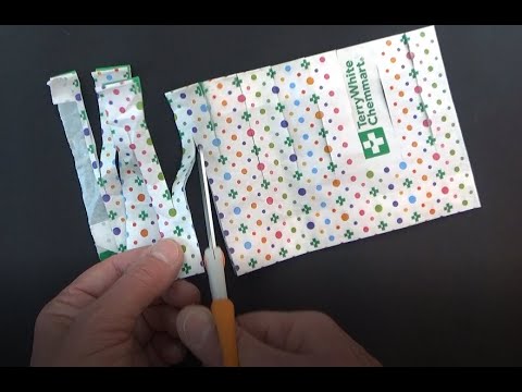 ASMR - Counting & Cutting - Australian Accent - Whispering While Cutting a Paper Bag & Chewing Gum