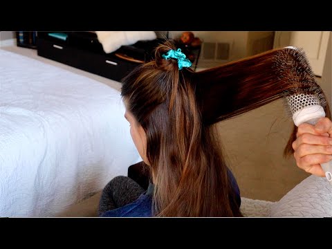 ASMR | My mom plays with my hair *no voice-over version*