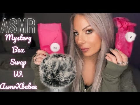 ASMR • Mystery Box Swap With ASMRxBabee • Soft Whispering For Sleep & Relaxation
