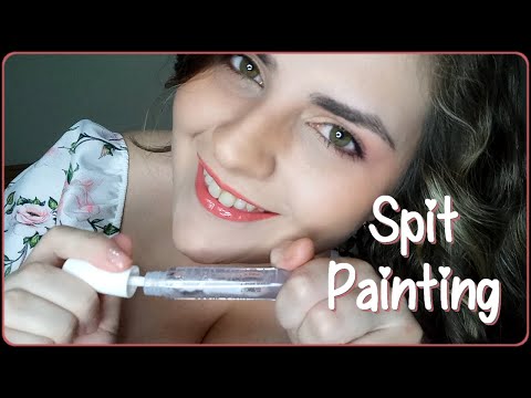 ASMR ~ Spit Painting You with my Lipgloss ♥