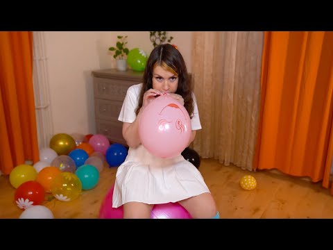 Надуваю Шарики для АСМР Видео с Ролевой Игрой (14:10) ASMR Balloons