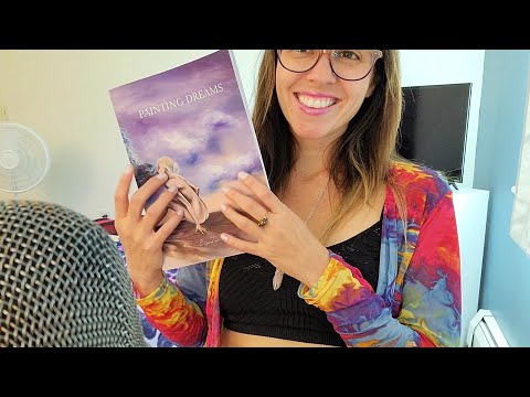 ASMR - showing you a beautiful art book 📖 book sounds, reading, page turning