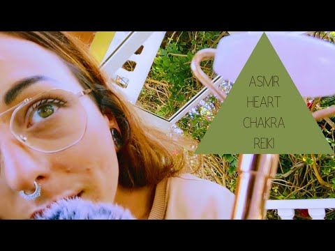 ASMR Heart Chakra Reiki | Guided Meditation | Whispers | Crystal Tapping | Deep Relaxation 💚