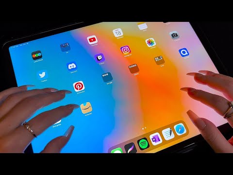 ASMR What's in my iPad + Tapping on Screen 📱 (whispered)