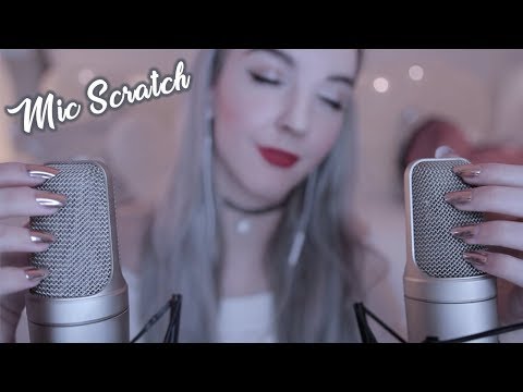 ASMR Mic Scratching, Tapping, Whispers for Ear to Ear Tingles (Binaural)