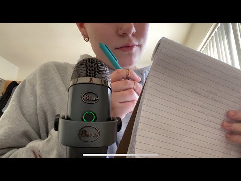ASMR asking you questions ✍️💕 personal attention + writing sounds