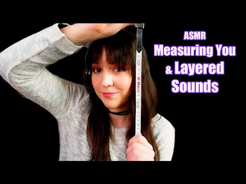 ⭐ASMR Measuring your Face with Chaotic Layered Sounds! 💖(No Talking)