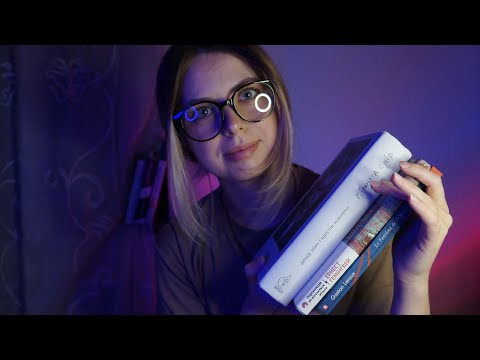 [Eng SUB] ASMR Українською | At the cozy book store | Books flipping, scratching and tapping