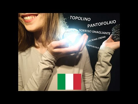 Russian Girl, Italian Trigger Words+face reveal [ASMR] (hand movements, personal attention, tapping)