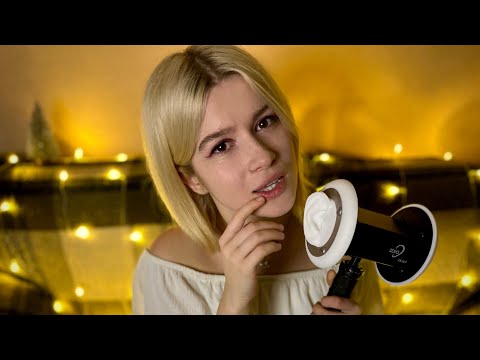 ASMR echo mouth sounds from ear to ear for 100% sleep 💤 3DIO, tapping, breathing, whispering, kisses