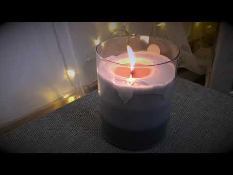 ASMR For Sleep/Study - Crackling Fire Wooden Wick Candle (1 HOUR LONG)
