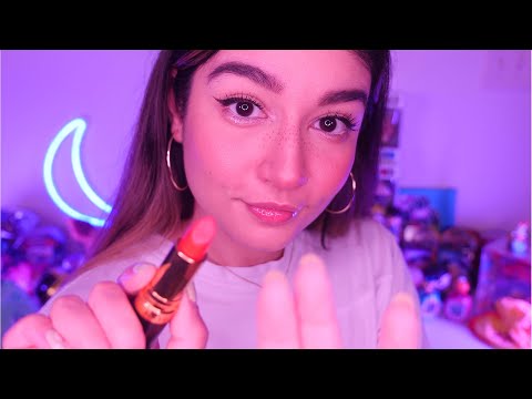 ASMR Applying Lipstick On You For *Tingle Immunity* (Tapping, Mouth Sounds, Layered Sounds)