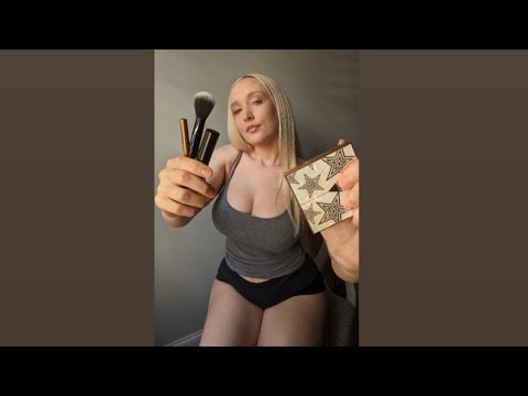 🎧 ASMR Get Ready with Me!!💄💋😌💕 makeup application-tapping sounds-whispering✨