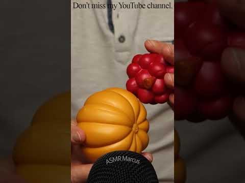 ASMR Managing 2 Bumpy Fruits While They Rotate Gently Against Each Other #short