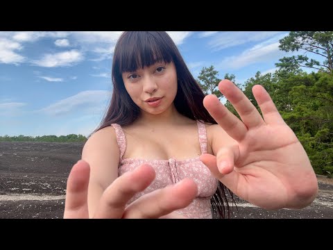 ASMR at a Park | Outdoor Hand Movements, Tapping, Whispers