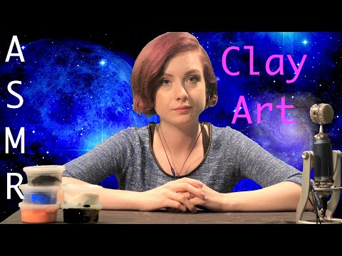 ASMR | Making Art With Soft Clay ☁️