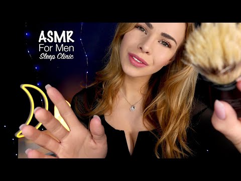 ASMR FOR MEN - SLEEP CLINIC (Personal Attention, Intense ASMR Triggers and Crackling Fire Ambience)