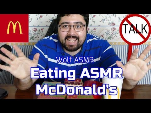 ASMR: Eating McDonald's  / Big Mac / Filet Fish / Extreme ASMR Eating Sounds / 먹방 / 木邦 / No Talking