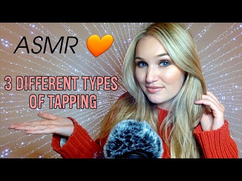 ASMR 🧡✨😴| 3 DIFFERENT TYPES OF TAPPING | FINGER(TIP) TAPPING, SLOW TAPPING & FAST TAPPING | 🌸