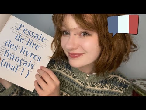 asmr american girl reading in french ! 🇺🇸🇫🇷 une américaine lisant en français | soft spoken lofi
