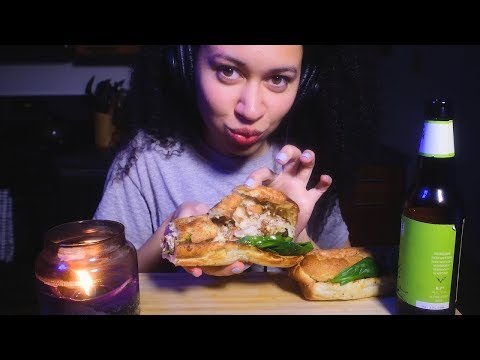 ASMR Subway Sandwich Date Night * Rotisserie Chicken * ( Romantic Sounds ) | Sammiegirl