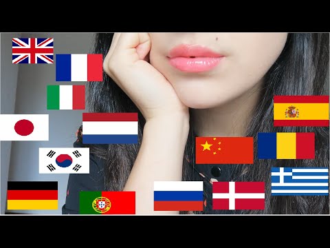 【ASMR】GOOD NIGHT in 15 LANGUAGES 🌏 (Whispering and Hand Movements) 15の言語でおやすみなさい【音フェチ】😴🌜