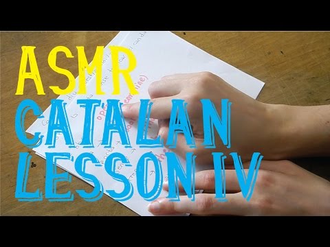 ASMR Catalan Lesson Part 4 in English | Whispering | LITTLE WATERMELON