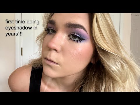 ASMR Attempting Colorful, Gothic Makeup *grwm* ❤️