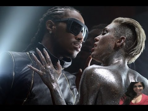 Miley Cyrus Is a  Alien Covered in Glitter in Future's "Real and True" Music Video -  my thoughts