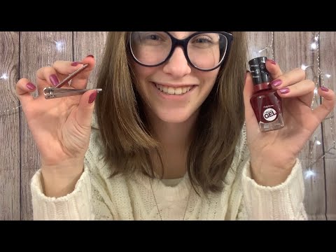 ASMR// Your Southern Best Friend Does Your Nails// Tapping+ Gloves//