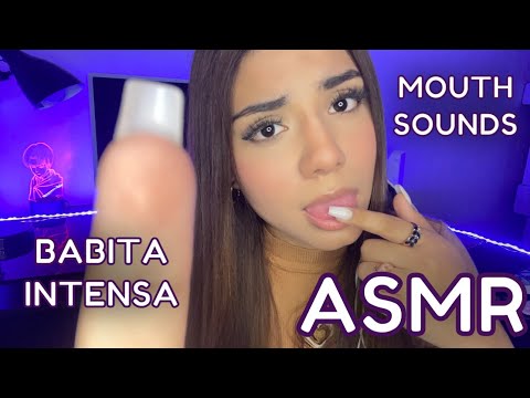 ASMR ESPAÑOL / MOUTH SOUNDS INTENSOS + SPIT PAINTING + VISUALES (relax)