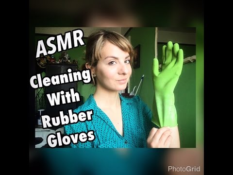 ASMR || Cleaning with Rubber Gloves