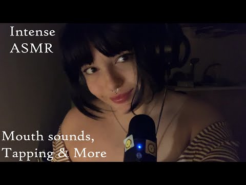 ASMR | Mouth Sounds, Intense Whispers, Tapping, Cozy Hangout :)
