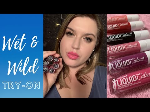 ASMR || Wet & Wild Lipgloss Collection Try-On with Mouth Sounds