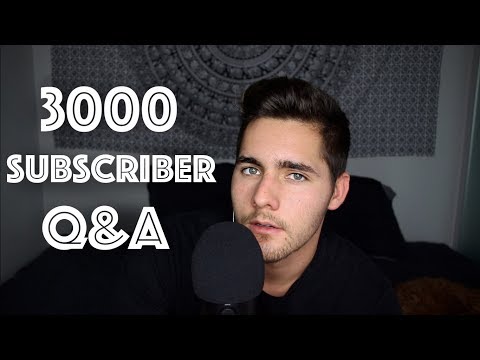 ASMR 3000 Subscriber Q&A | Whispered | Get To Know Me