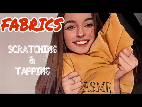 ASMR - Fabrics Scratching, Squeezing, Tapping (soft spoken)